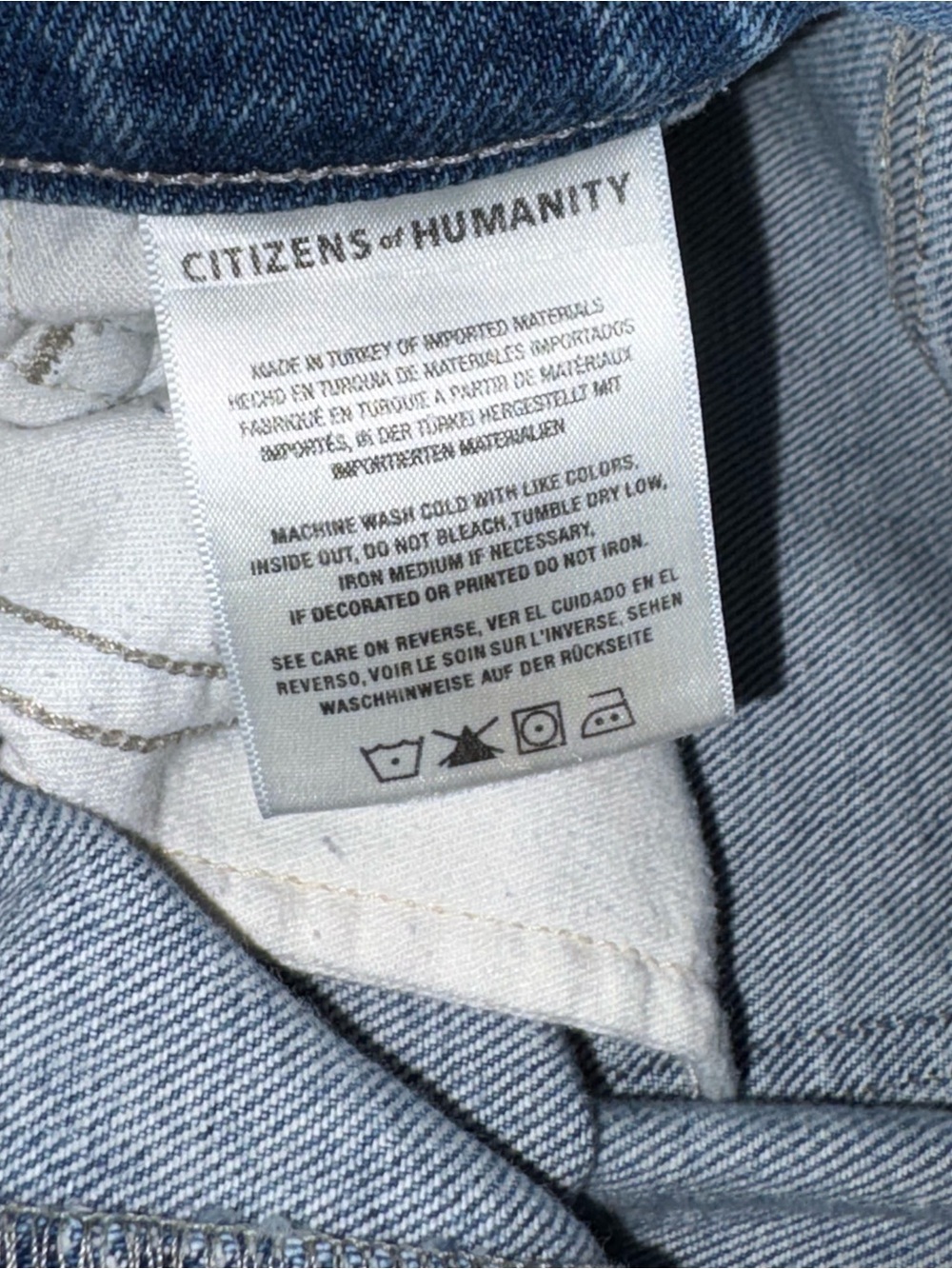 Citizens Of Humanity Straight Leg Jeans in Medium Blue Wash - Picture 5 of 8